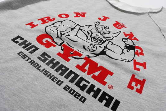 Gray Wide Neck T-Shirt