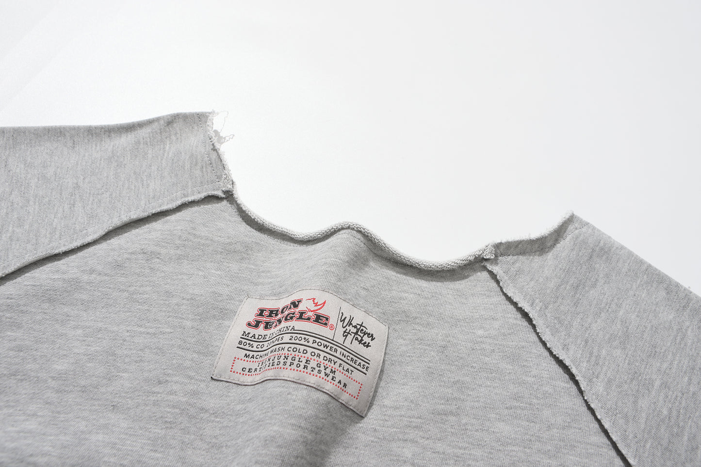 Gray Wide Neck T-Shirt