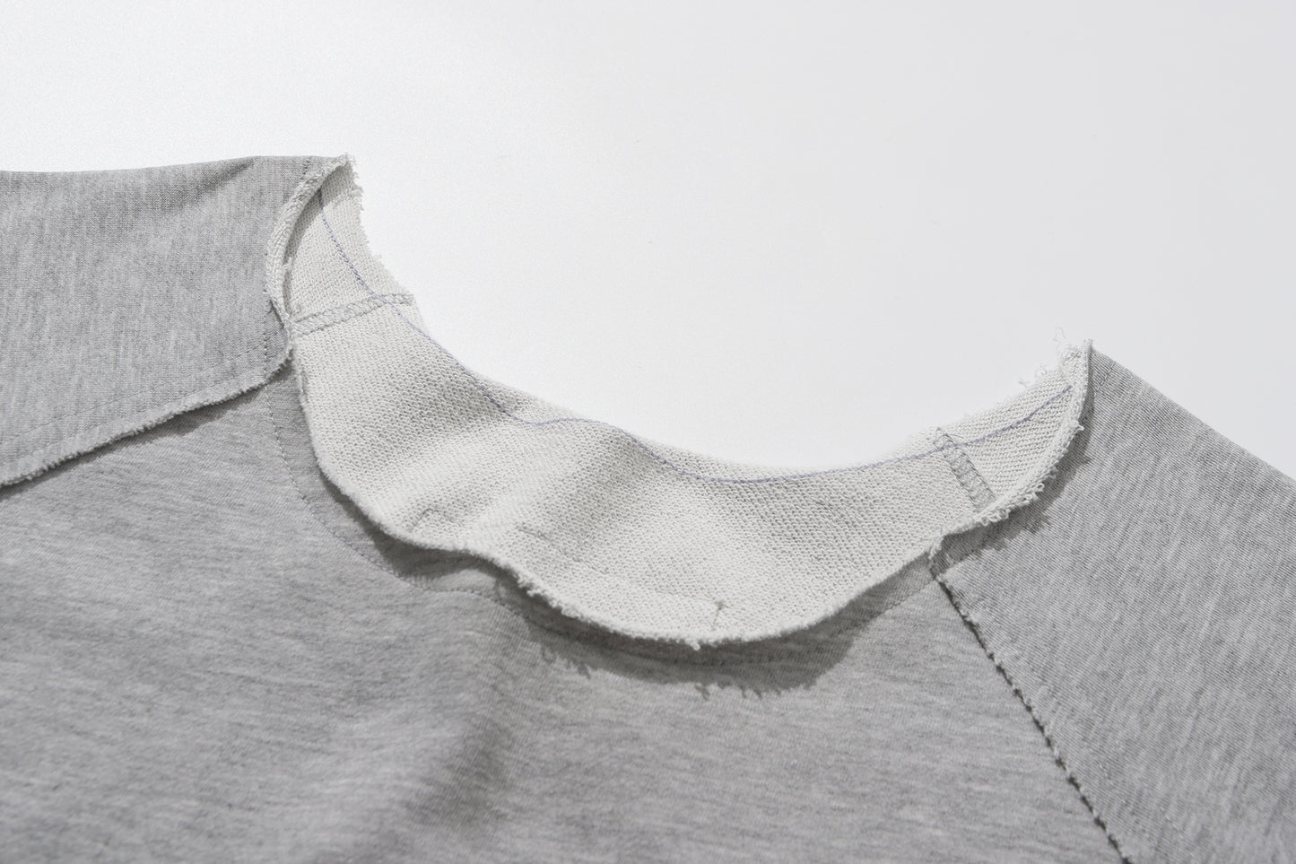 Gray Wide Neck T-Shirt